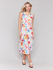 Sleeveless Printed Dress