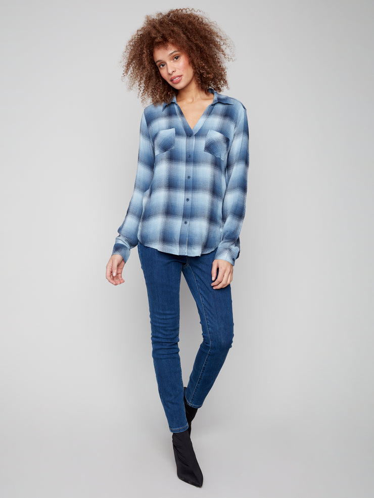 Soft Plaid Button Down Shirt
