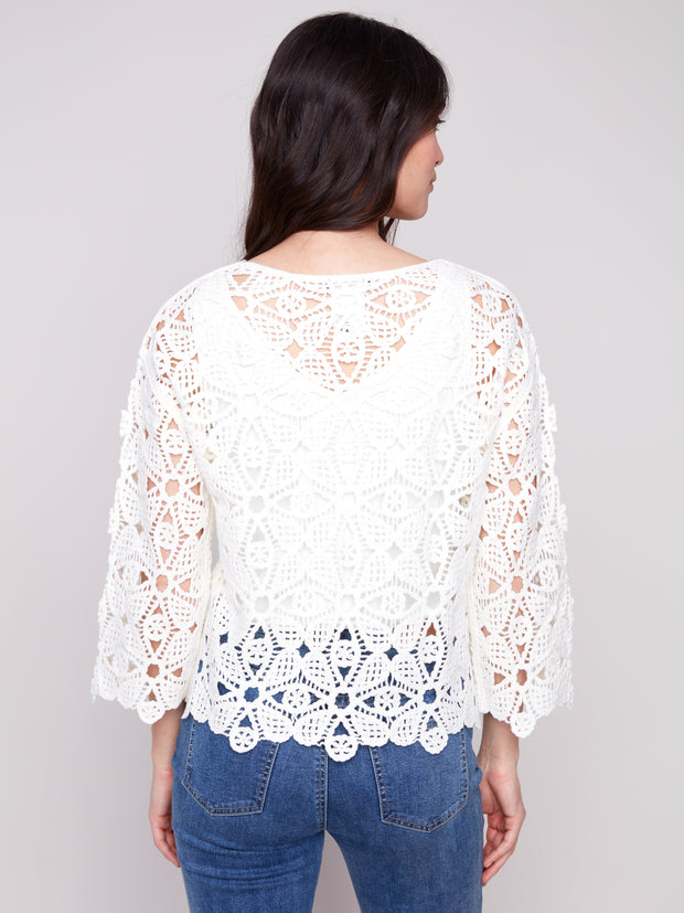 Crochet Long Sleeve Top