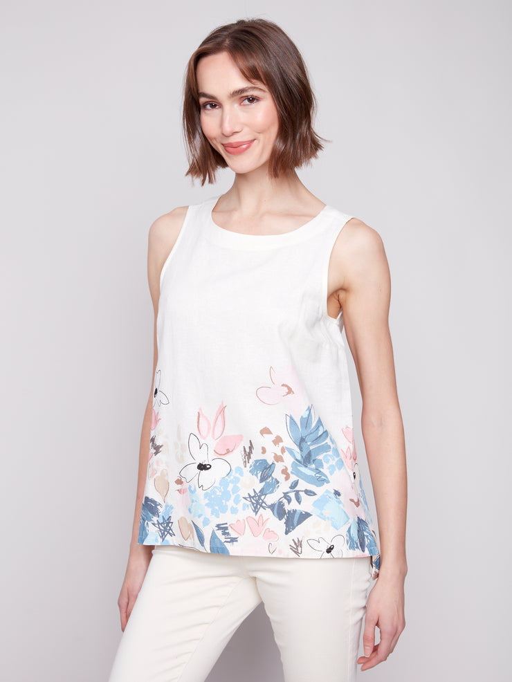 Sleeveless Linen Tank