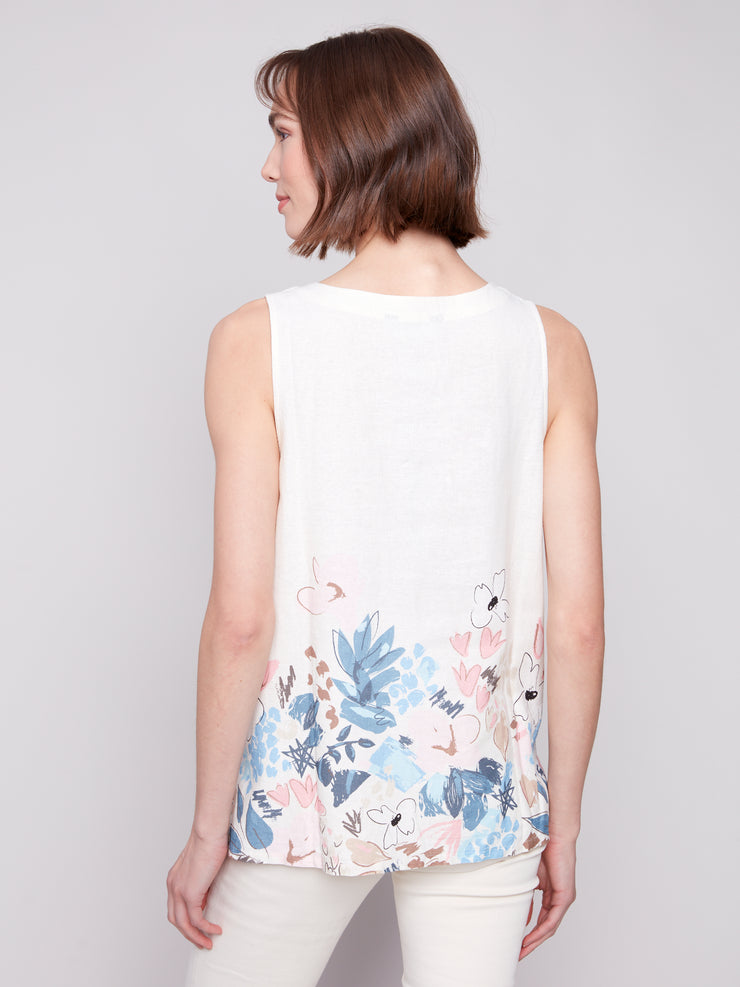 Sleeveless Linen Tank