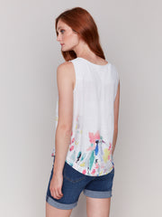 Floral Print Sleeveless Top