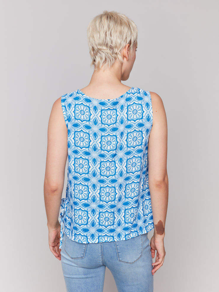 Printed Sleeveless Top