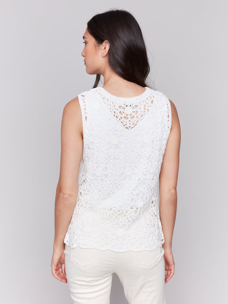 Sleeveless Crochet Top