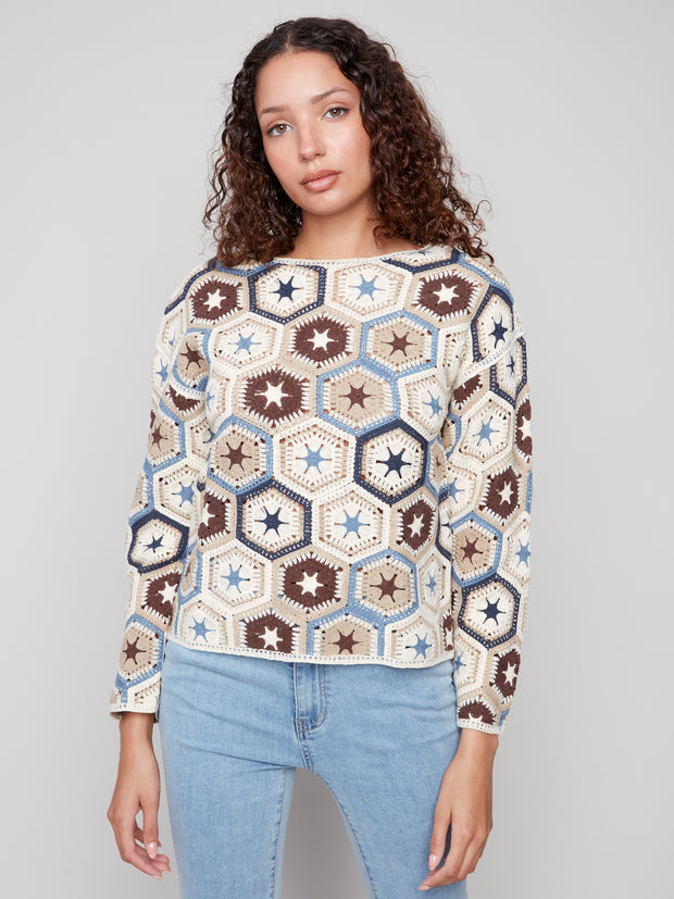 Multicolor Crochet Top