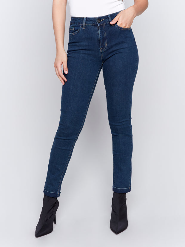 Cuff Denim Jeans