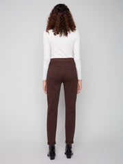 Cuffed Hem Slim Jeans