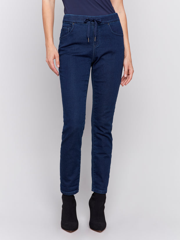 Knit Denim Jogger