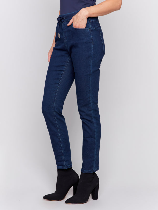 Knit Denim Jogger