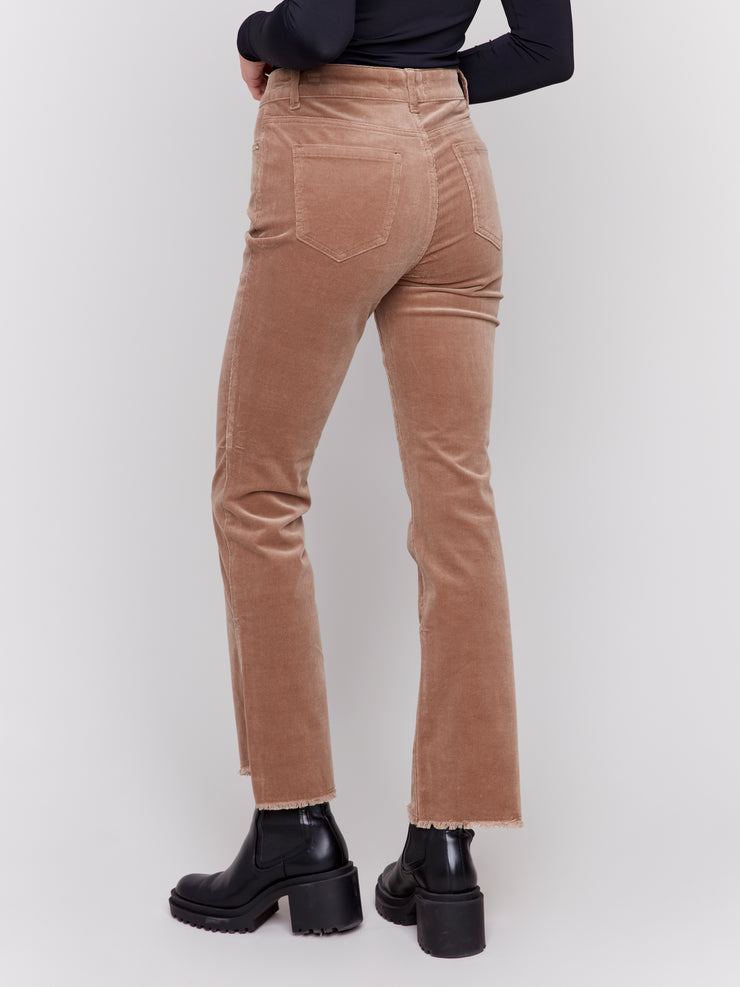 Corduroy Asymmetrical Pants