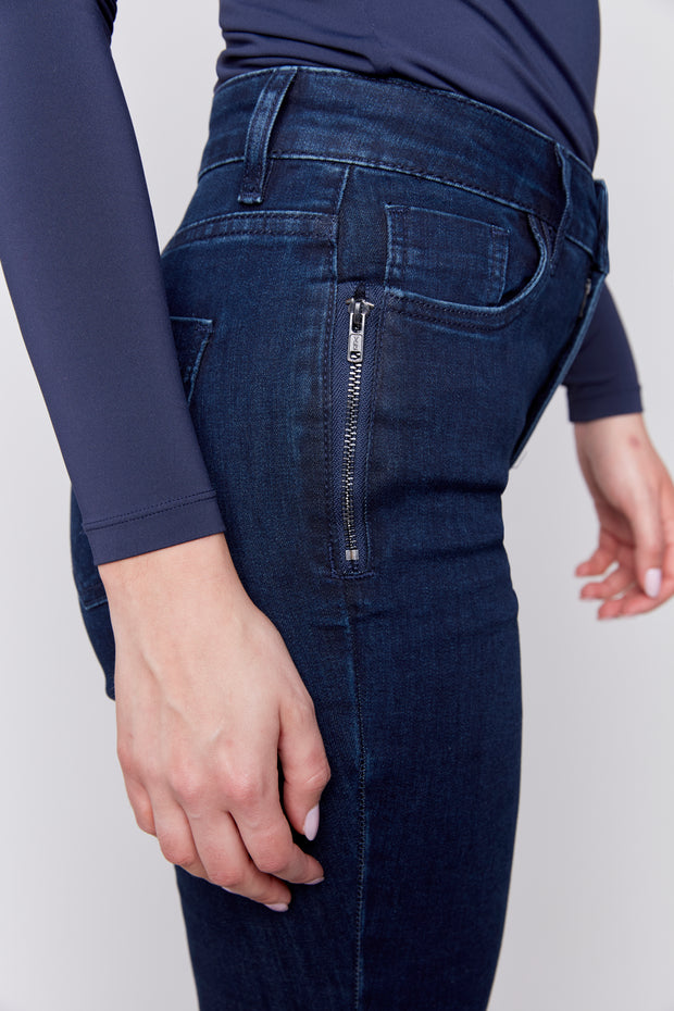 Zipper Pocket Jeans