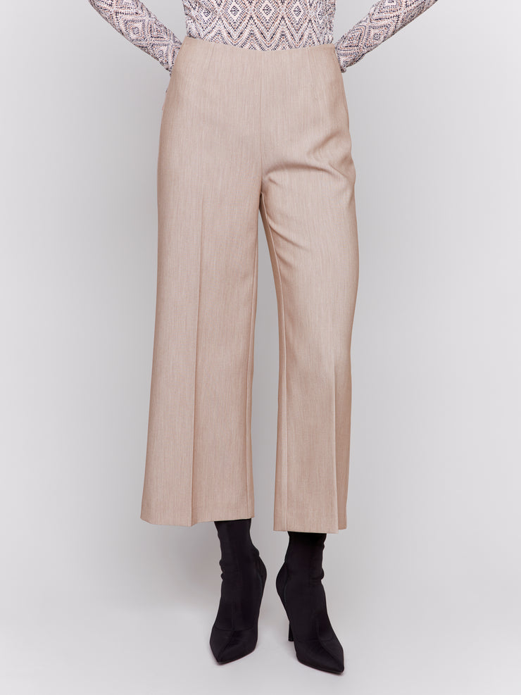 Wide Leg Side Zip Pant