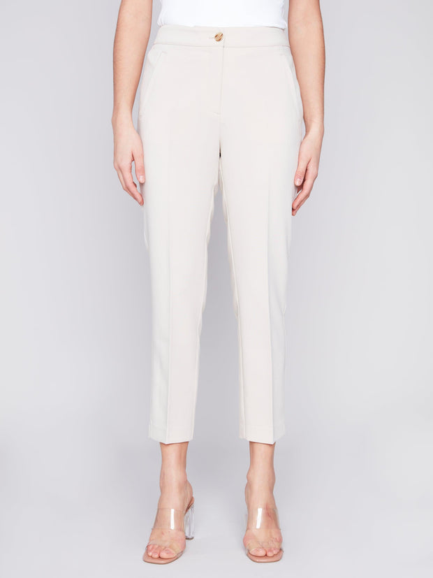 Solid Cropped Pant-Watch Us Women Oakville