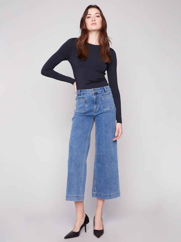 Cropped Flare Jeans