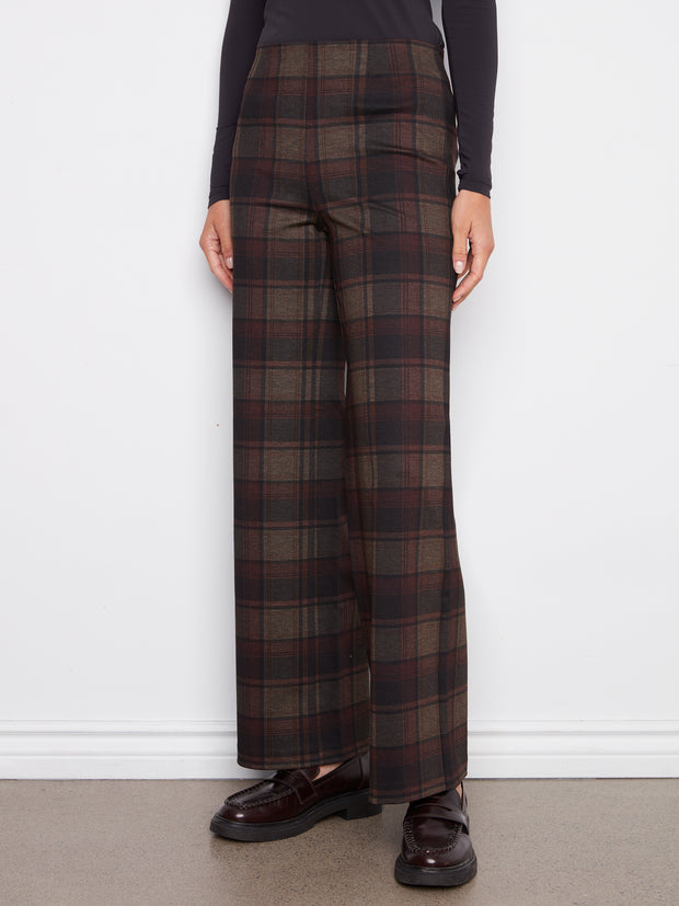 Plaid Pull On Pant