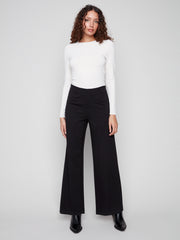 Pull On Wide Waistband Pant