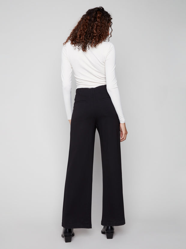 Pull On Wide Waistband Pant