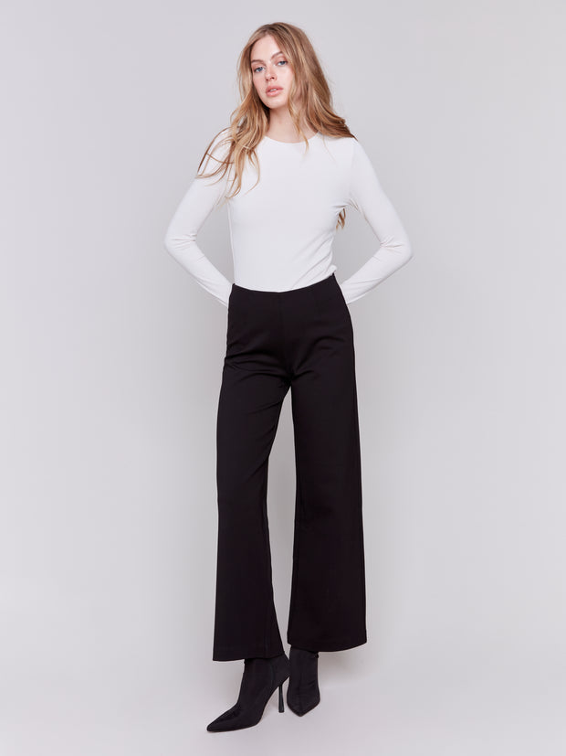 Pull On Wide Waistband Pant