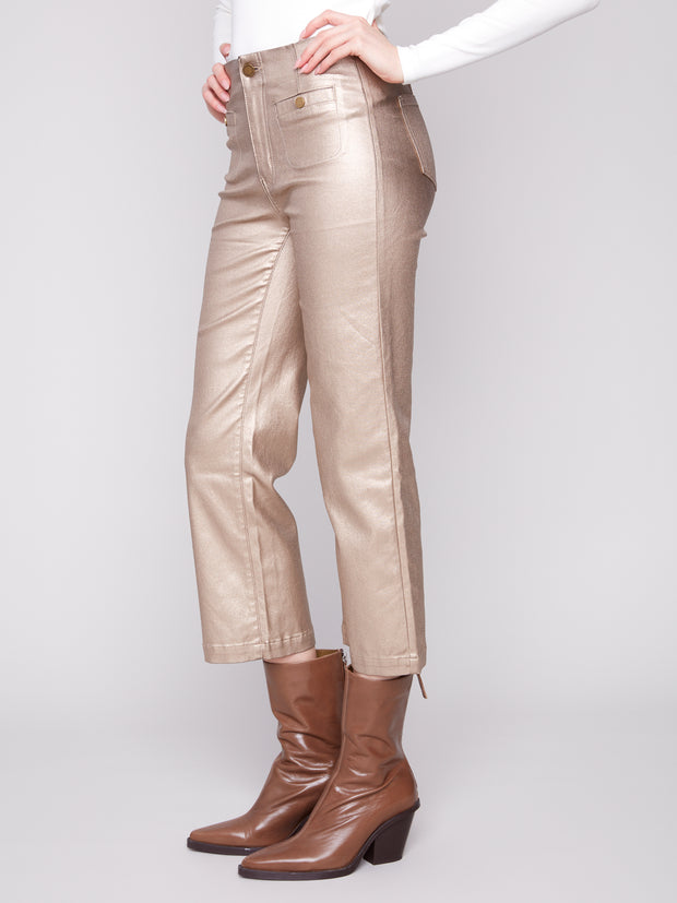 Shimmery Twill Pant