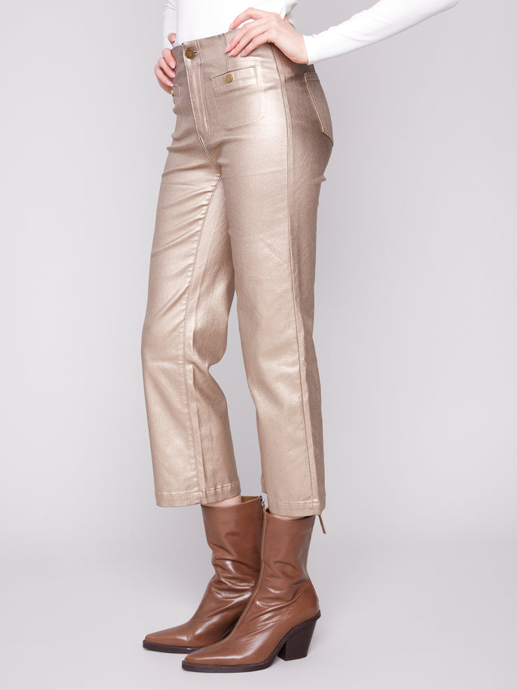 Shimmery Twill Pant