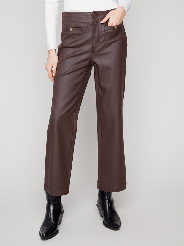 Waxed Flare Pant