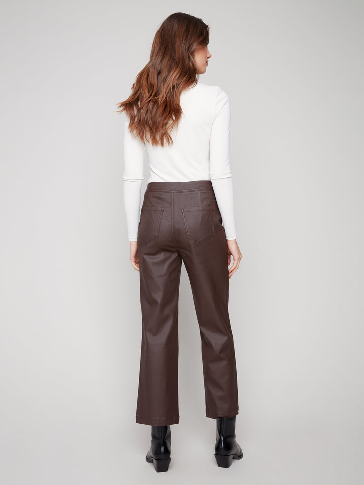 Waxed Flare Pant
