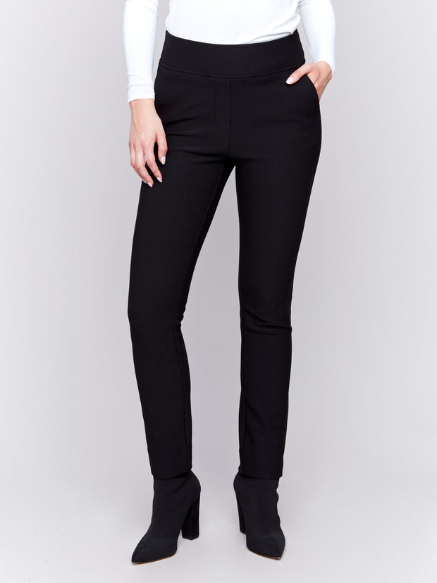 Narrow Leg Side Pocket Pant