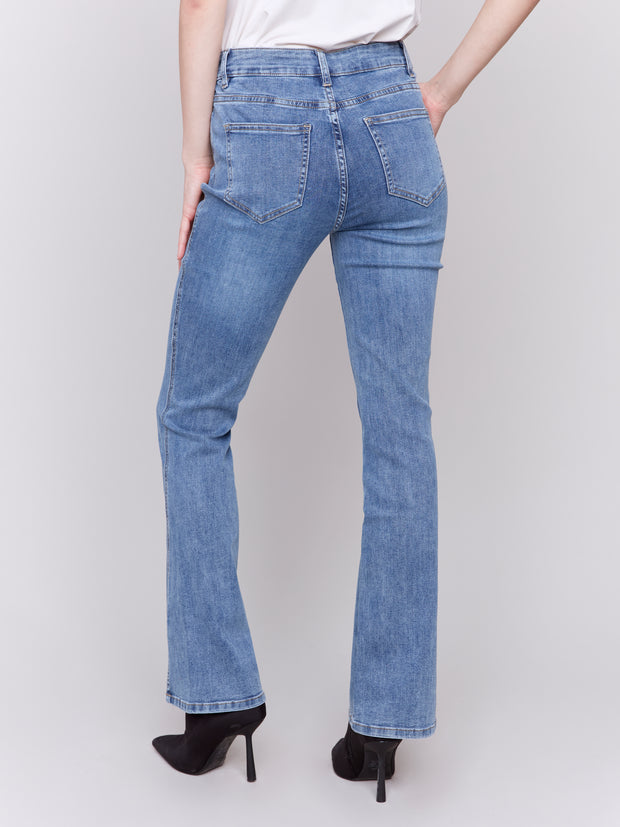 Front Slit Bootcut Jean