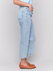 Straight Leg 26" Button Fly Jeans