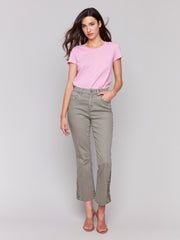 Bootcut Pant with Lace Detail