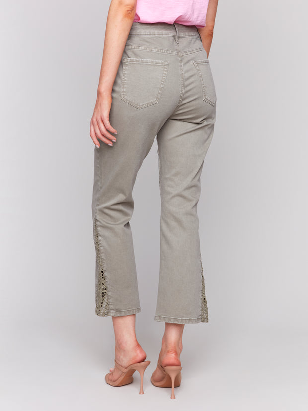 Bootcut Pant with Lace Detail