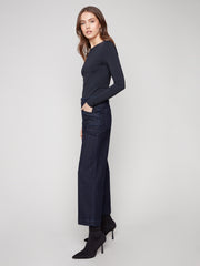Wide Leg Cropped Denim