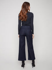 Wide Leg Cropped Denim
