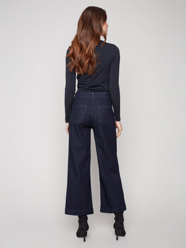 Wide Leg Cropped Denim