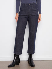 Wide Leg Cropped Denim