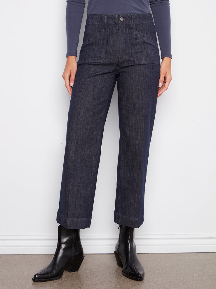 Wide Leg Cropped Denim