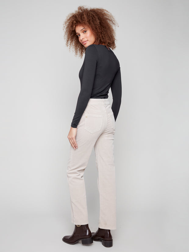 Straight Leg Corduroy Pant