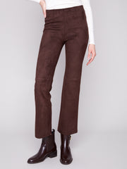 Faux Suede Pull On Pant
