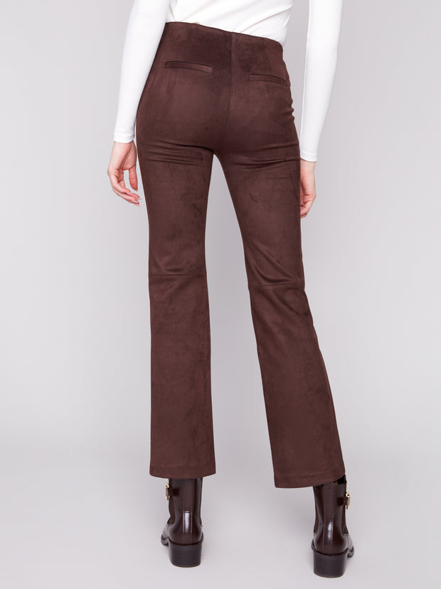 Faux Suede Pull On Pant