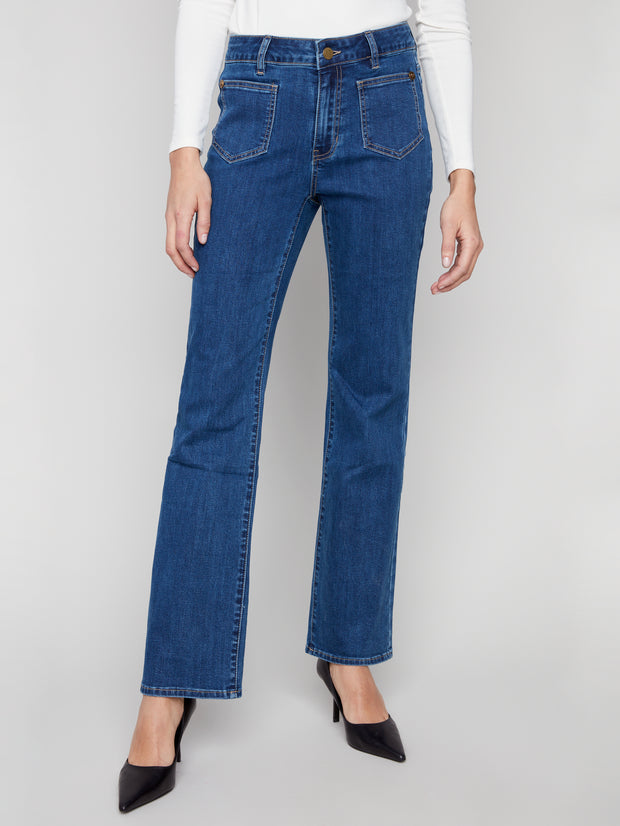 Flare Leg Stretch Denim