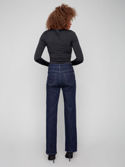Flare w/ Patch Pocket Jeans