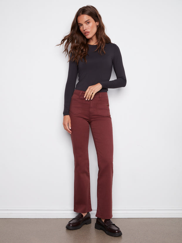 Heart on Pocket Flare Pant