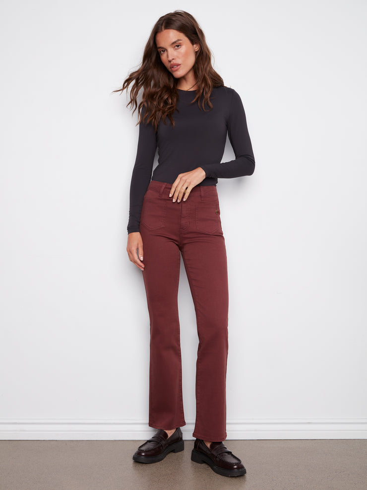 Heart on Pocket Flare Pant