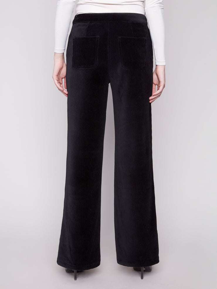 Wide Leg Stretchy Corduroy Pant