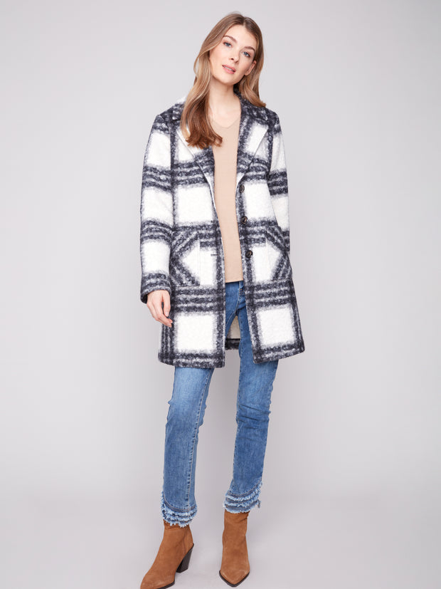Knit Tailored Collared Coat