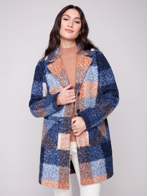 Knit Tailored Collared Coat