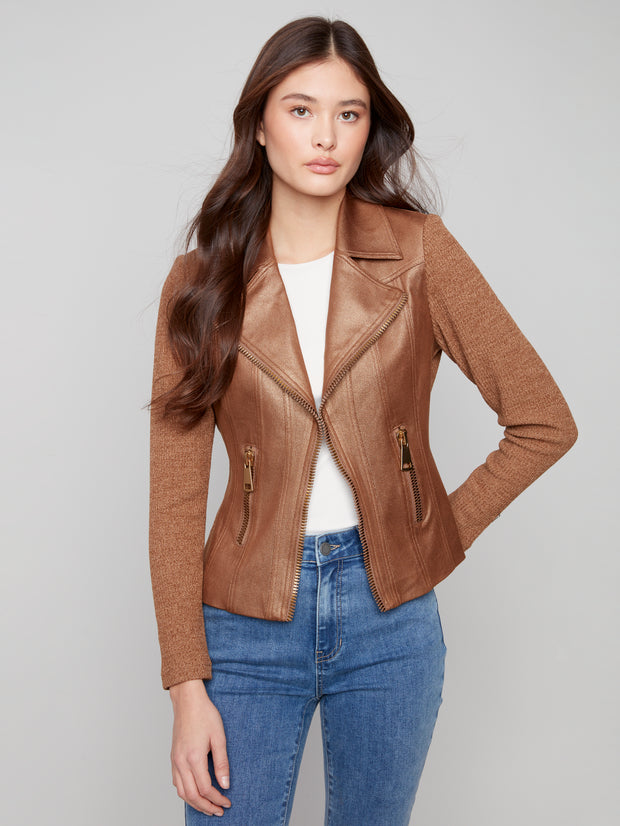 Vintage Faux Leather Jacket