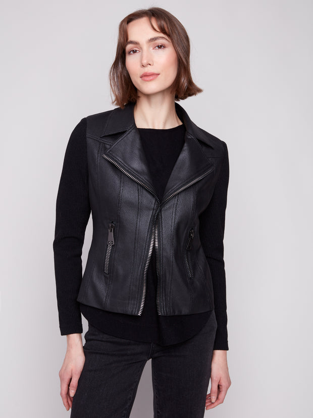Vintage Faux Leather Jacket