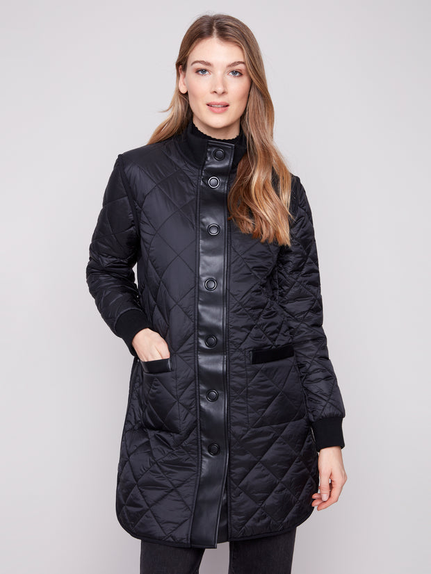 Reversible Animal Print Iridescent Jacket