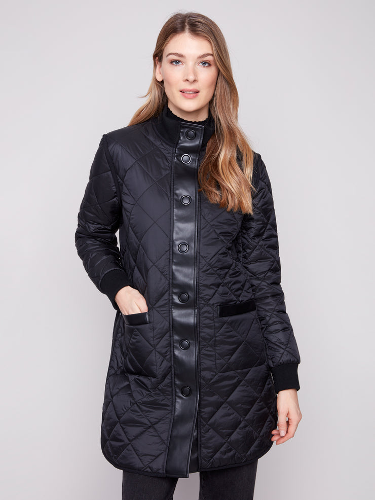 Reversible Animal Print Iridescent Jacket